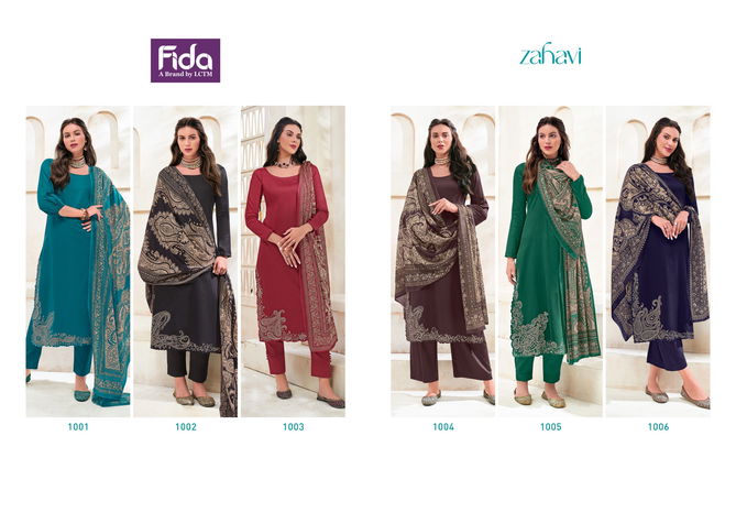 Zahavi By Fida Embroidery Pure Cotton Salwar Kameez Wholesale Market In Surat With Price